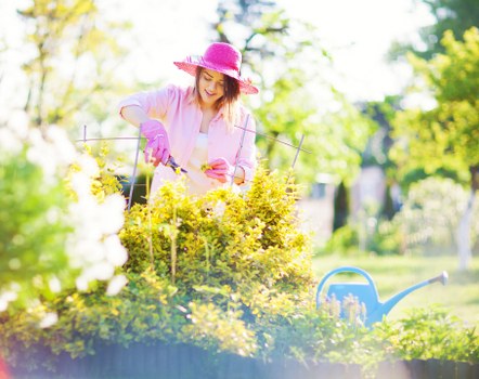 Organic garden waste prepared for composting and recovery